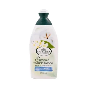 L'angelica Cotone și mosc alb – gel de duș cu efect catifelant, 500 ml