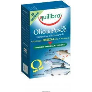 Equilibra ulei de pește 1000, 60 de capsule – supliment alimentar pentru sănătatea cardiovasculară