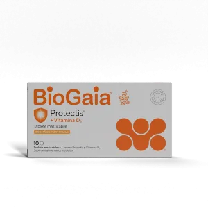 Protectis cu vitamina D3, 800 UI si aroma de portocale, BioGaia | 10 tablete