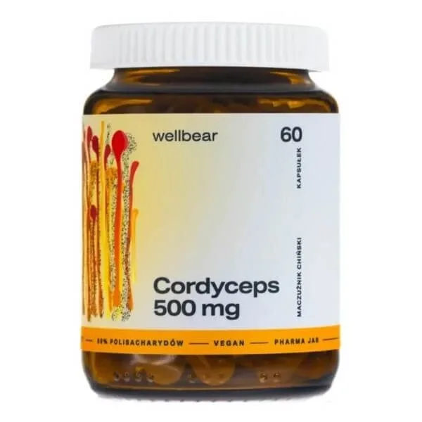 Wellbear Cordyceps 500 mg, capsule, 60 buc. — preț și oferte