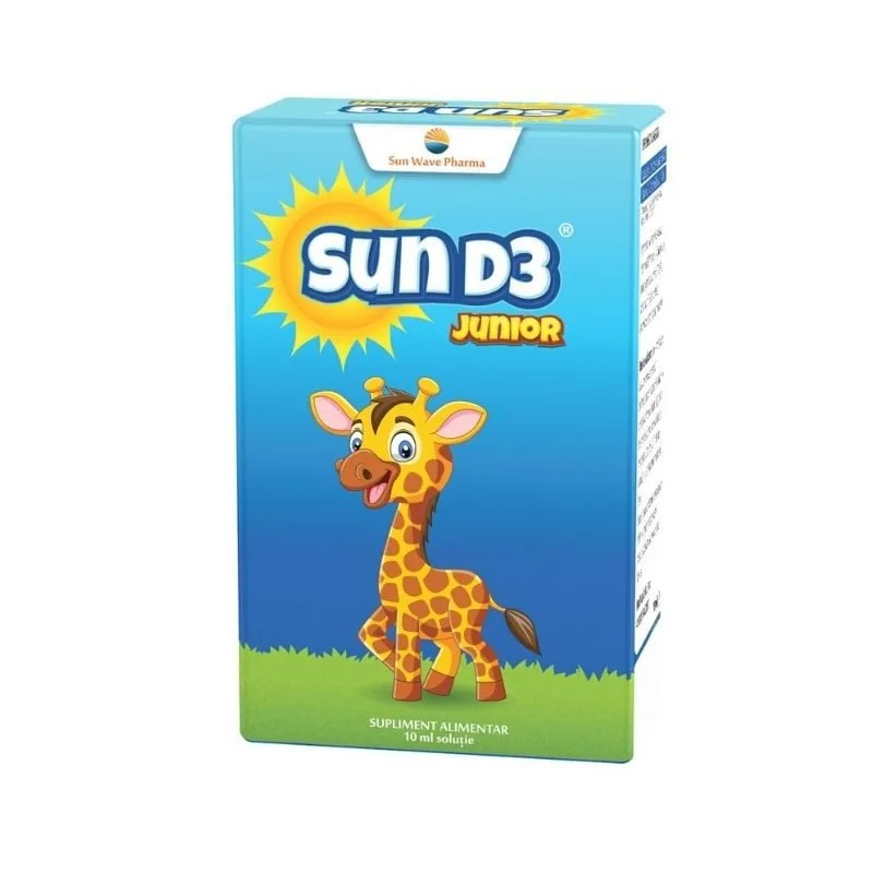 Sun D3 Junior picaturi, 10ml, Sun Wave Pharma — preț și oferte