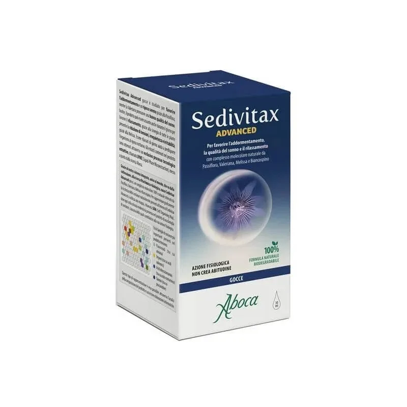 Aboca Sedivitax Advanced picături 30 ml – supliment alimentar pentru a favoriza somnul — preț și oferte