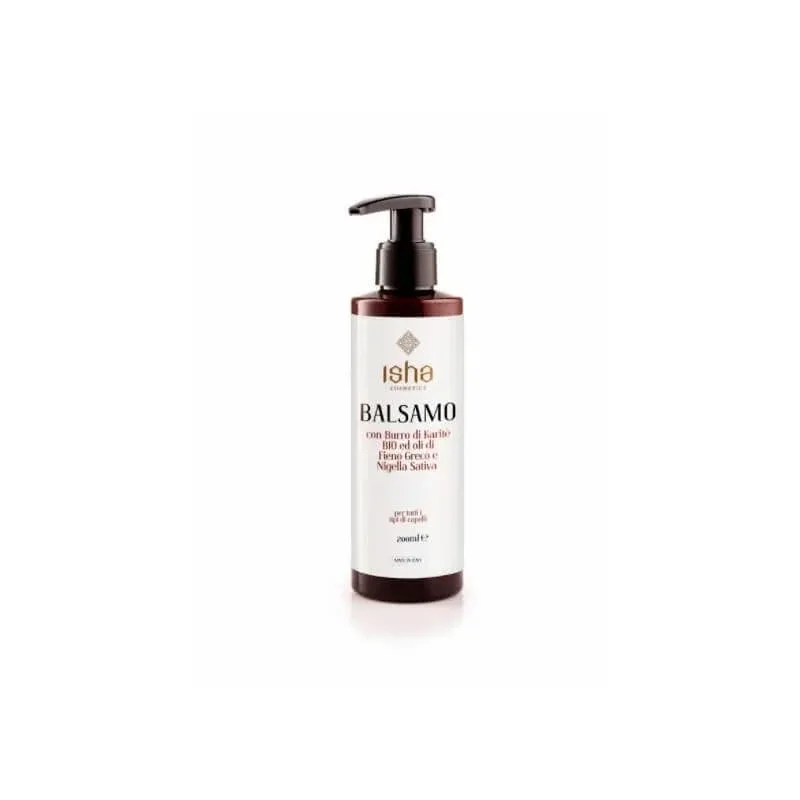 Isha Balsam cu unt de karité organic și ulei de schinduf 200 ml — preț și oferte