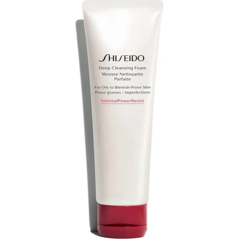 Shiseido Deep Cleanser Foam – spumă demachiantă pentru ten gras și cu impurități, 125 ml — preț și oferte