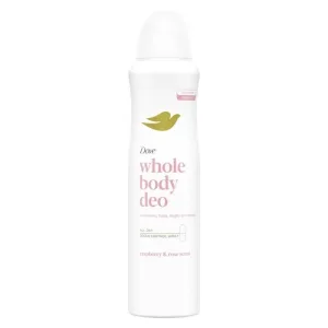 Dove Whole Body Deo cu aromă de zmeură și trandafir – deodorant spray pentru corp, 150 ml