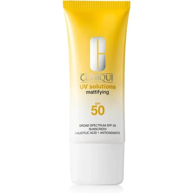 Clinique cremă de protecție solară pentru față SPF 50, loțiune UV Solutions cu efect matifiant, protecție ridicată, 40 ml — preț și oferte