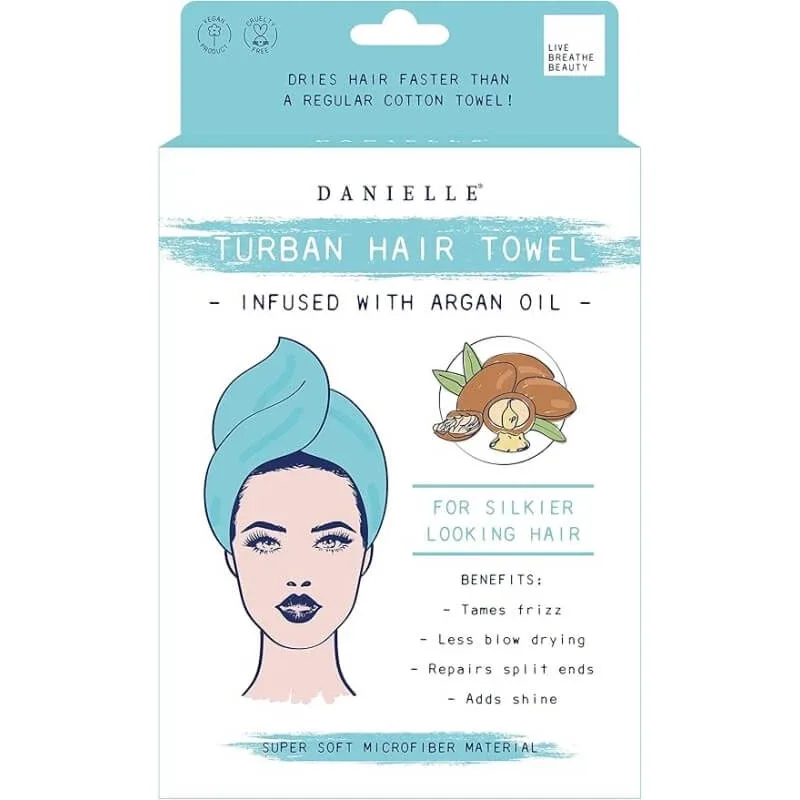 Vintage Turbante cu ulei de argan – 1 prosop de păr îmbibat cu ulei de argan — preț și oferte