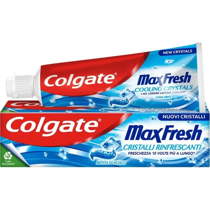 Colgate Max Fresh cu cristale răcoritoare – pastă de dinți cu mentă, 75 ml — preț și oferte