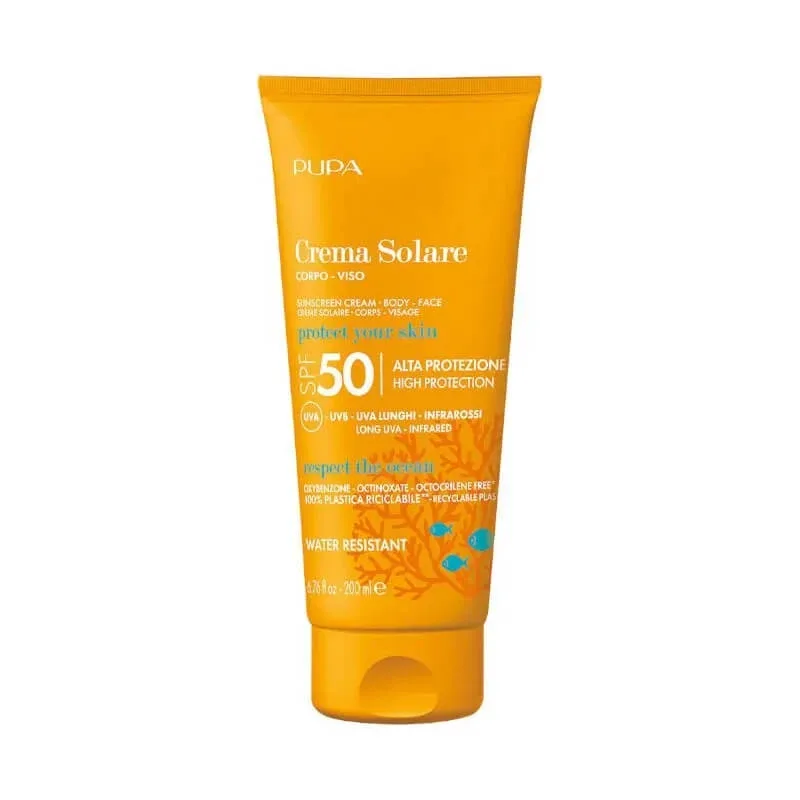 Pupa cremă de protecție solară SPF 50 pentru față și corp, protecție ridicată, 200 ml — preț și oferte