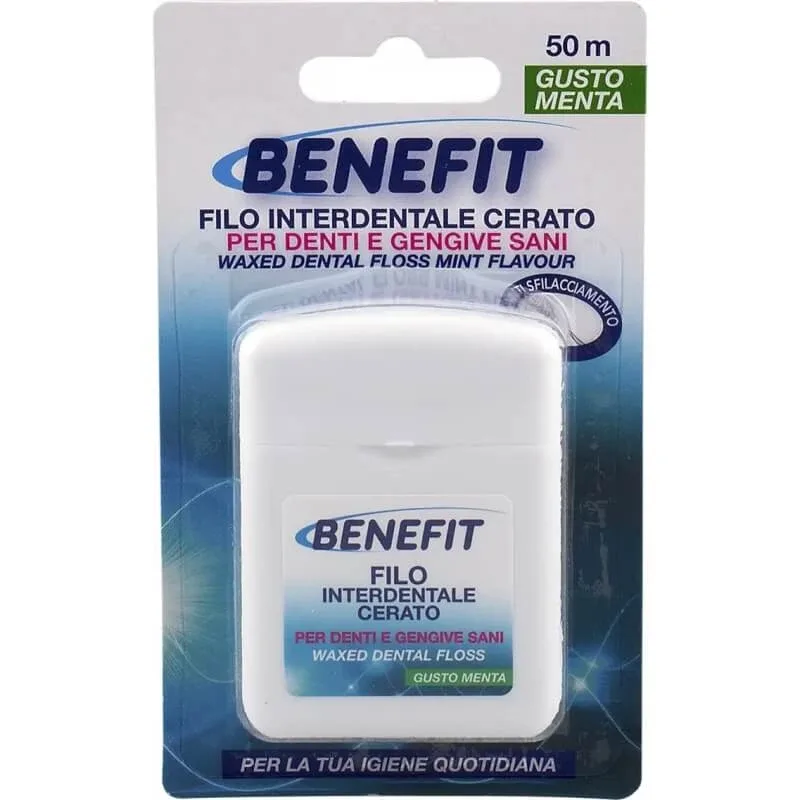 Benefit – ață dentară cerată cu aromă de mentă, 50 de metri — preț și oferte
