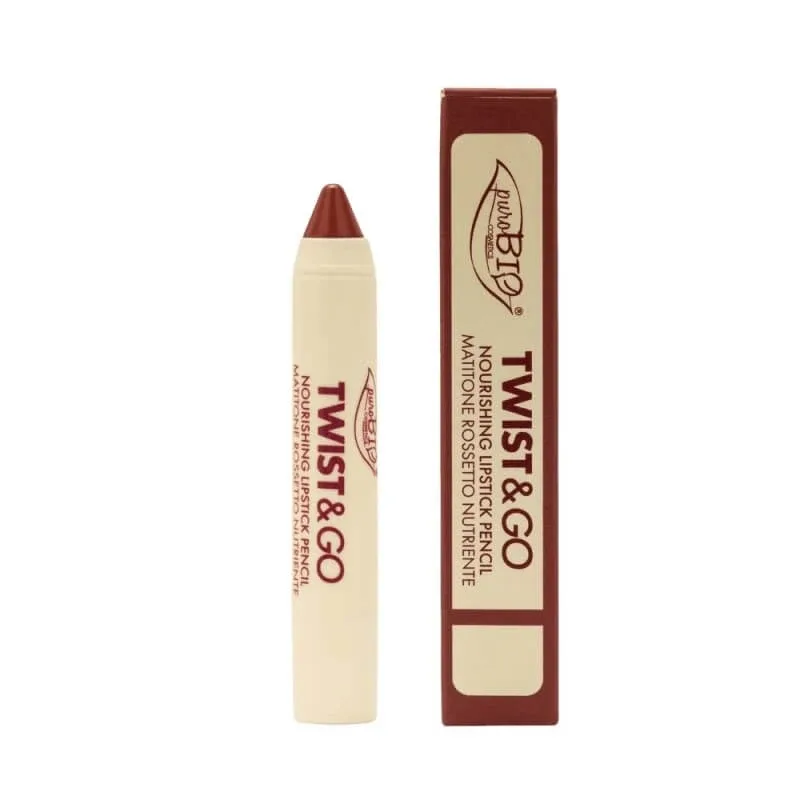 Puro bio twist &amp; go – ruj cremos hrănitor nr. 506 dark mauve — preț și oferte