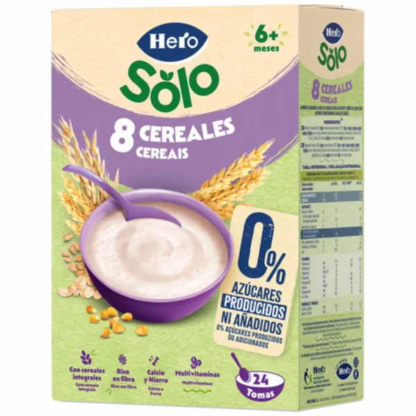 Pudra instant 8 cereale 6+ luni, Hero | 340 g — preț și oferte