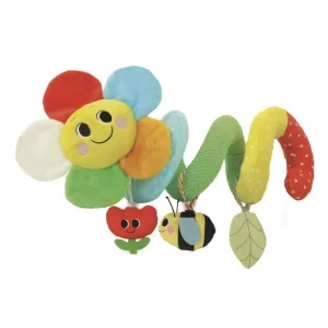 Clementoni Soft spiral – spirală senzorială pentru cărucior, cu elemente interactive atârnate