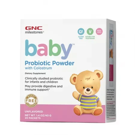 Pulbere cu colostru Milestones Baby Microbiotic, GNC | 20 plicuri GENERAL NUTRITION CORP — preț și oferte