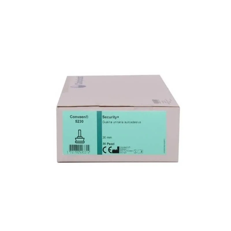 Tub Conveen Security + autoadeziv 30 mm – tub urinar fără latex, 30 de bucăți — preț și oferte