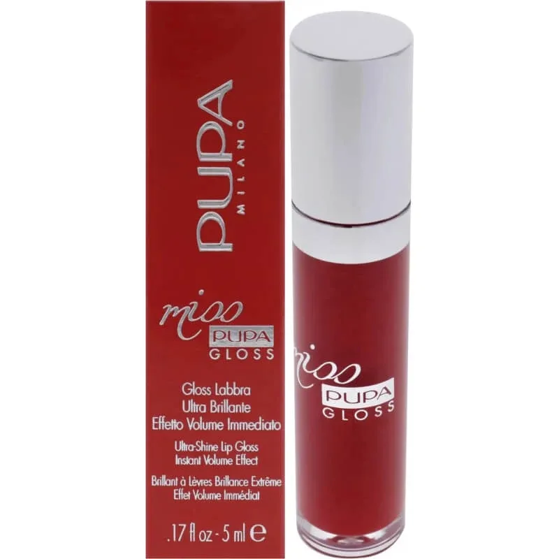 Pupa Miss Pupa Gloss – luciu de buze strălucitor nr. 205 Touch of Red — preț și oferte