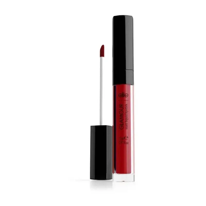 Elite Glamour – ruj lichid mat – nr. 254 roșu intens — preț și oferte
