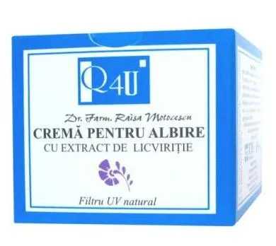 Q4U CREMA PENTRU ALBIRE TIS FARMACEUTIC — preț și oferte