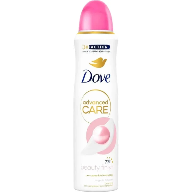 Dove Advanced Care Beauty Finish cu parfum de magnolie și crin – deodorant spray 150 ml — preț și oferte