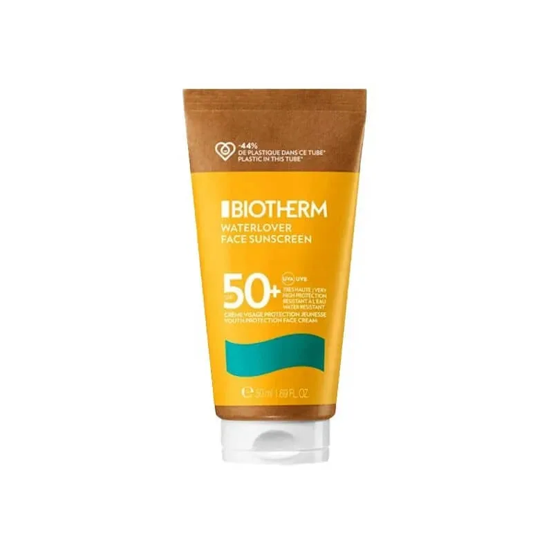 Biotherm cremă solară pentru față SPF 50+ anti-îmbătrânire Waterlover, protecție foarte ridicată, 50 ml — preț și oferte