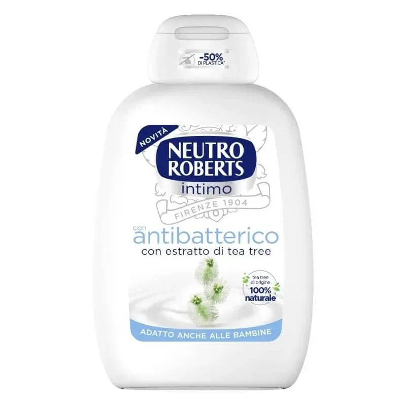 Neutro Roberts Antibacterian – gel de igienă intimă cu extract de arbore de ceai, 200 ml — preț și oferte