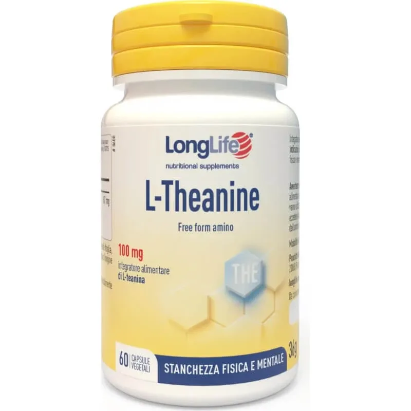 Longlife L-teanină 60 de capsule – supliment alimentar pentru oboseala fizică și mentală — preț și oferte