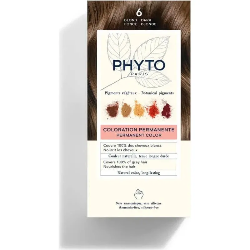 Phyto hair color – vopsea permanentă nr. 6 blond închis — preț și oferte