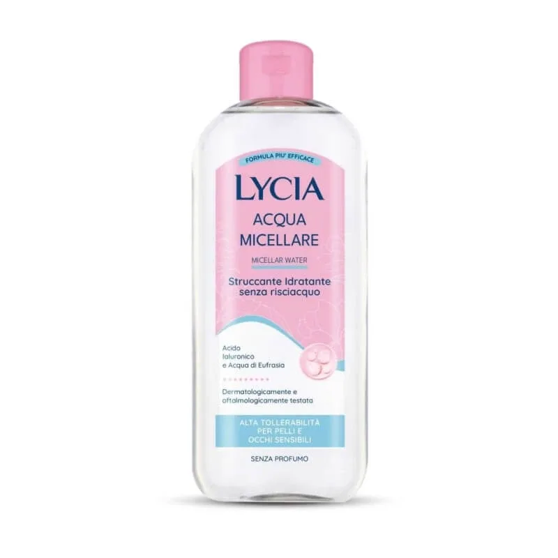 Lycia Apă micelară – demachiant hidratant fără clătire pentru tenul sensibil, 400 ml — preț și oferte