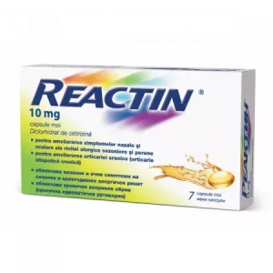 Reactin 10 mg, Mcneil Healthcare | 7 capsule