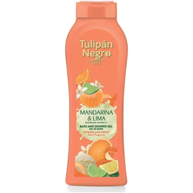 Tulipan negru Mandarina &amp; lămâie verde - gel de baie 650 ml — preț și oferte