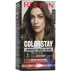 Revlon Colorstay Longwear Cream Color – vopsea de păr nr. 5.3, castaniu mediu auriu