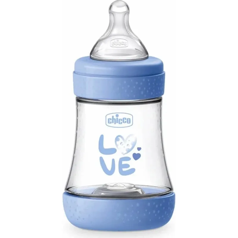 Chicco Perfect 5 albastru - biberon cu debit lent, 150 ml — preț și oferte