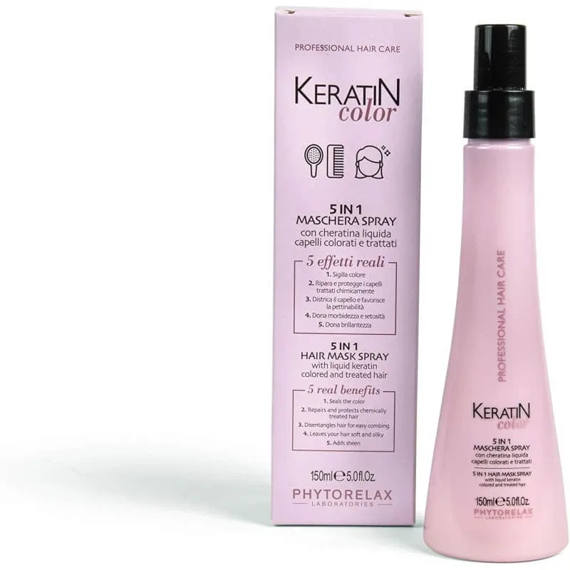 Phytorelax Keratin Color 5 în 1, mască sub formă de spray, 150 ml — preț și oferte