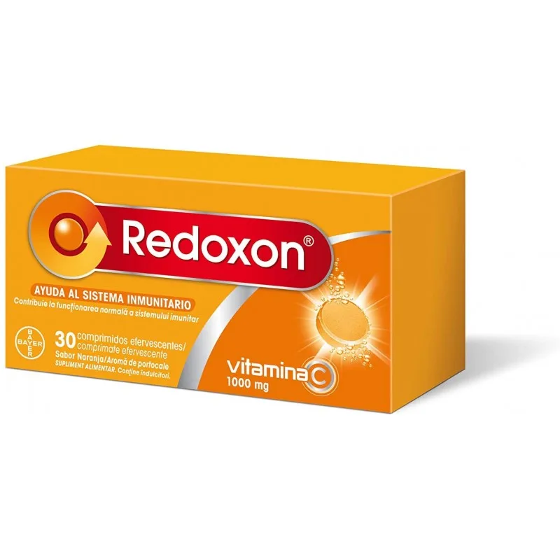 Redoxon cu aroma de portocale, 30 comprimate efervescente, Bayer — preț și oferte