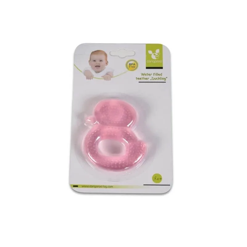 Cangaroo - Masaj pentru gingii cu efect răcoritor pentru prima erupție dentară, de la 3 luni, rață roz — preț și oferte