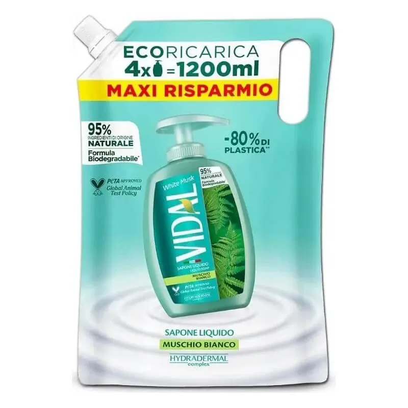 Vidal White musk – săpun lichid – rezerve de 1,2 l — preț și oferte