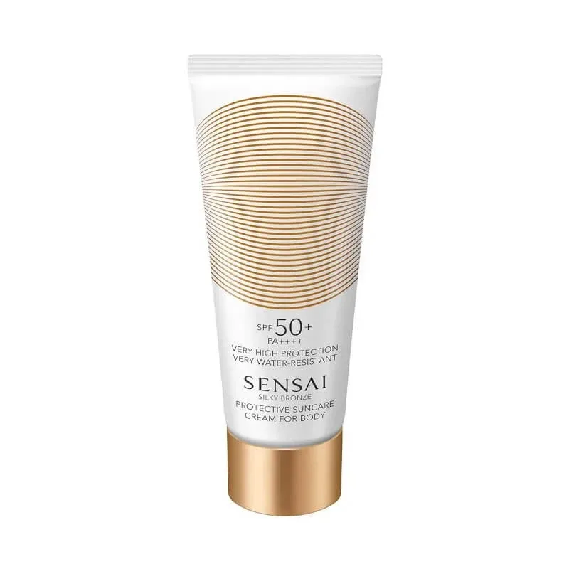 Kanebo Cremă de protecție solară SPF 50+ pentru corp, rezistentă la apă, Sensai Silky Bronze, protecție foarte ridicată, 150 ml — preț și oferte