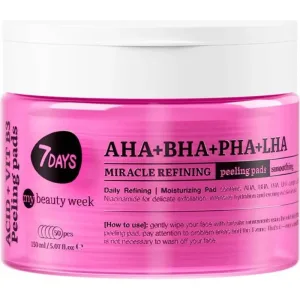 7days Aha + bha + pha + lha discuri exfoliante miraculoase – 50 de discuri exfoliante