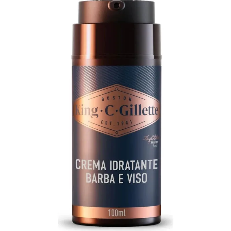 Gillette King C. Gillette – cremă hidratantă pentru barbă și față, 100 ml — preț și oferte