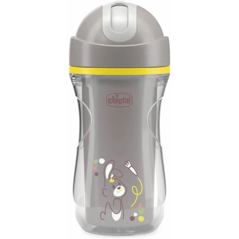 Chicco Sport Cup – cană sport termică cu pai anti-picurare, 14 luni+, gri, 266 ml — preț și oferte