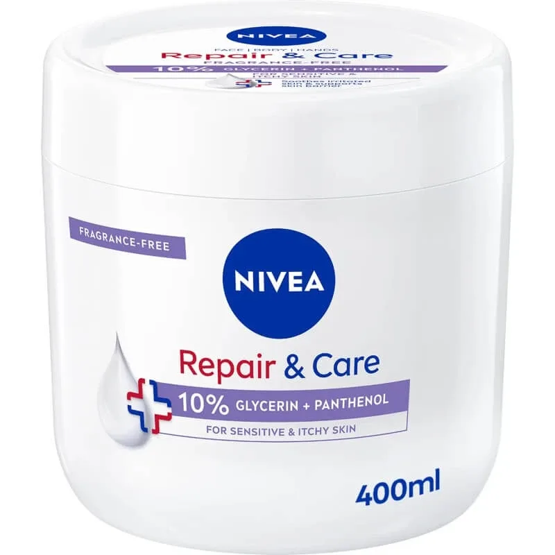 Nivea Repair &amp; Care – cremă de corp pentru pielea sensibilă, 400 ml — preț și oferte