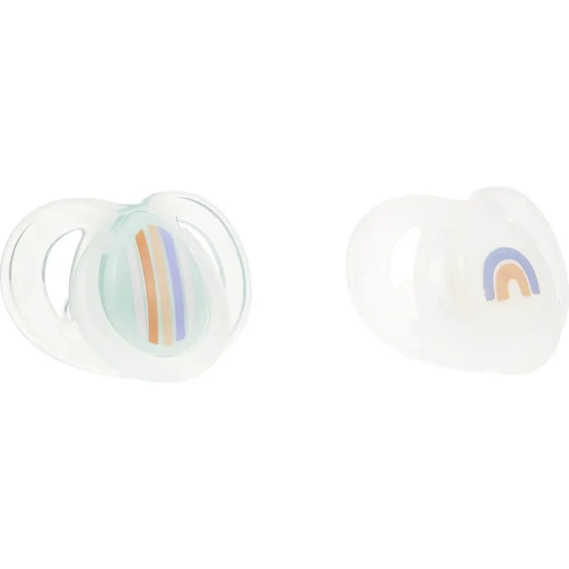 Tommee Tippee Closer to Nature – 2 suzete de noapte din silicon pentru 6–18 luni – culori asortate — preț și oferte