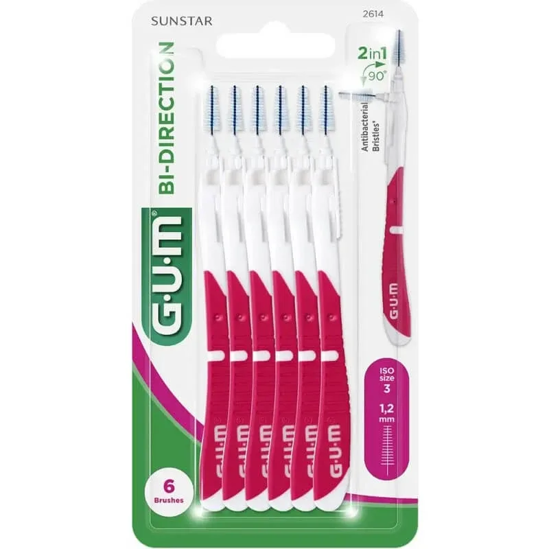 Sunstar gum Bi-direction – 6 periuțe bidirecționale, mărimea L — preț și oferte