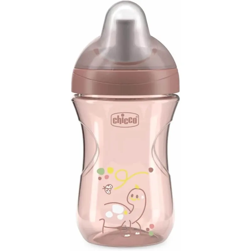 Pahar din plastic anti-picurare Chicco Advanced Cup, 266 ml, cu pai — preț și oferte