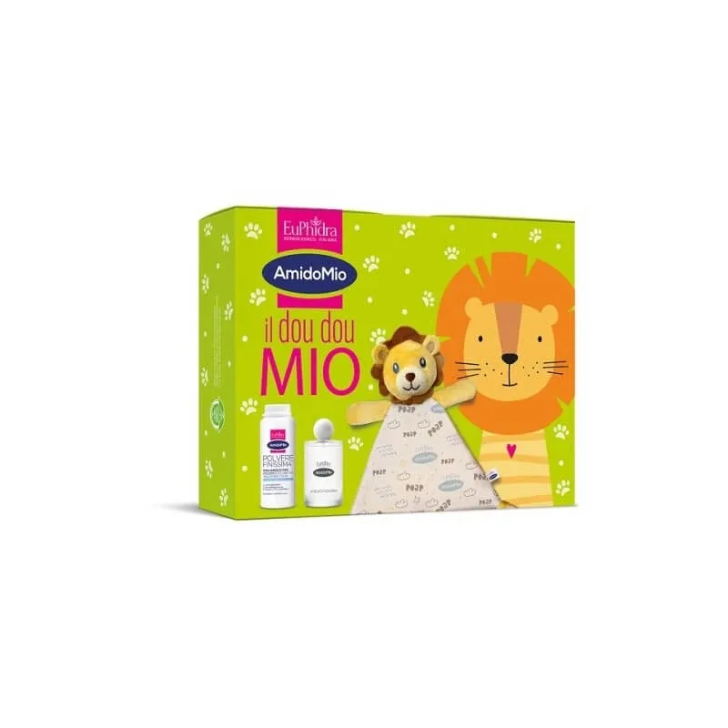 Setul Euphidra „Il doudou mio” – pudră extrem de fină, fără talc, 100 g, și apă de colonie delicată, 100 ml — preț și oferte