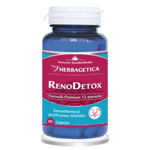 RenoDetox, Herbagetica | 60 capsule — preț și oferte