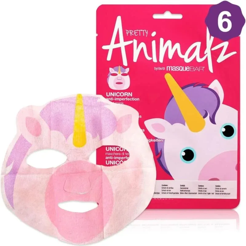 Mască Pretty Animalz Unicorn – mască din țesătură împotriva imperfecțiunilor — preț și oferte