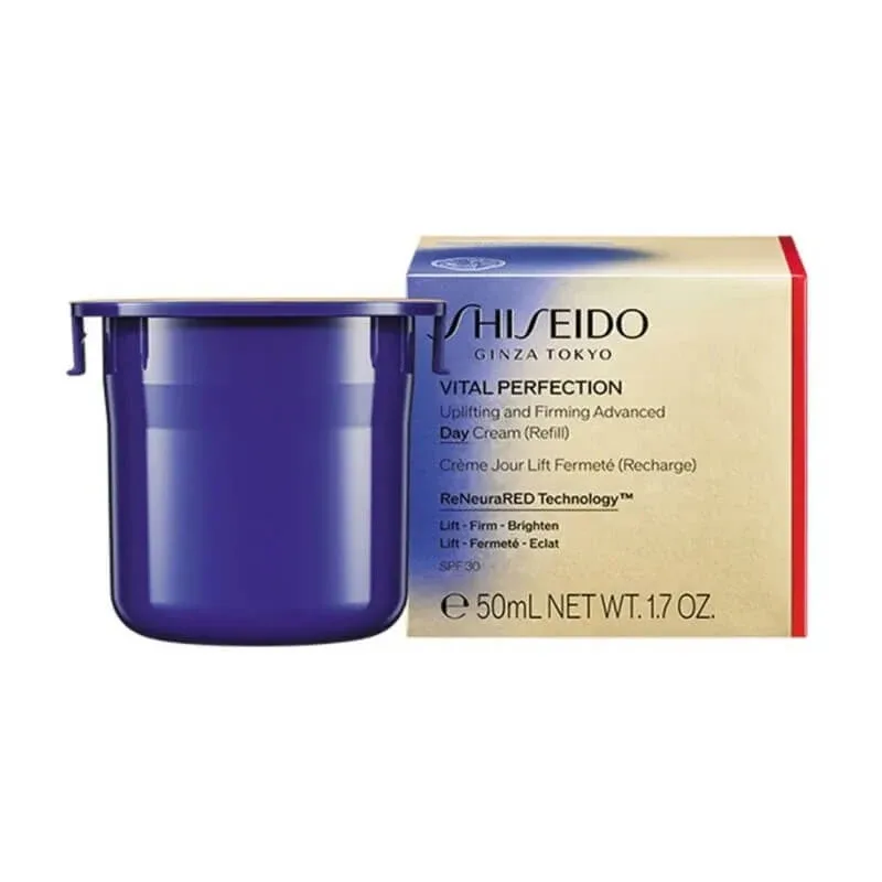 Shiseido Vital Perfection – Cremă de zi avansată cu efect de ridicare și fermitate, SPF 30 – Cremă antirid de zi, rezerve de 50 ml — preț și oferte