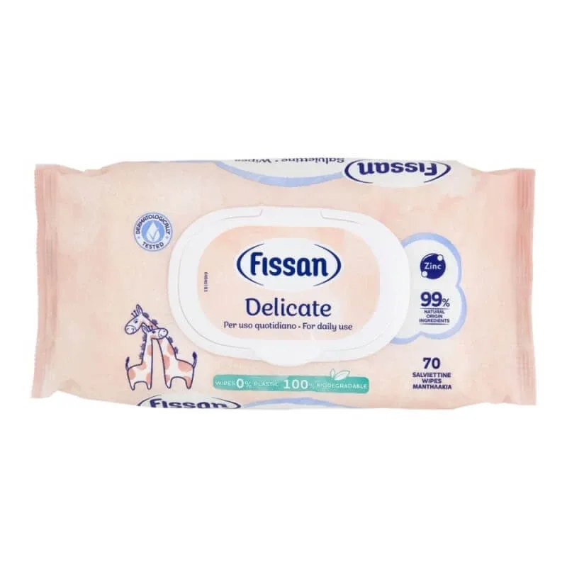Fissan 70 șervețele delicate pentru pielea sensibilă și protecție împotriva eritemelor — preț și oferte
