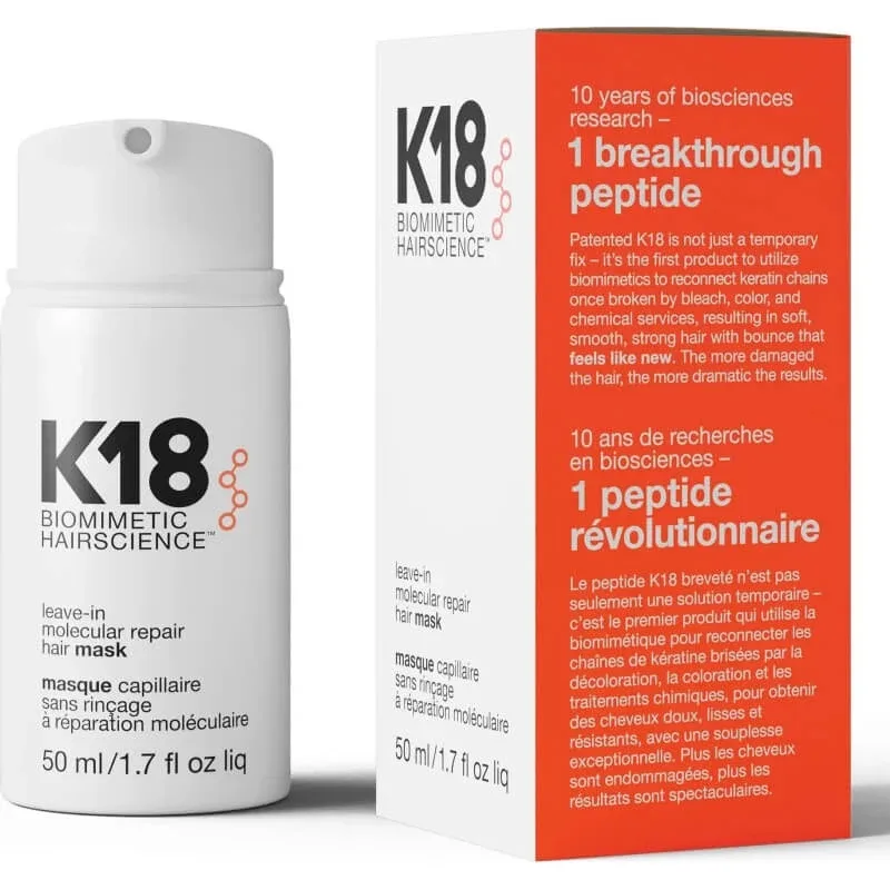 K18 Molecular repair hair mask - mască reparatoare fără clătire 50 ml — preț și oferte